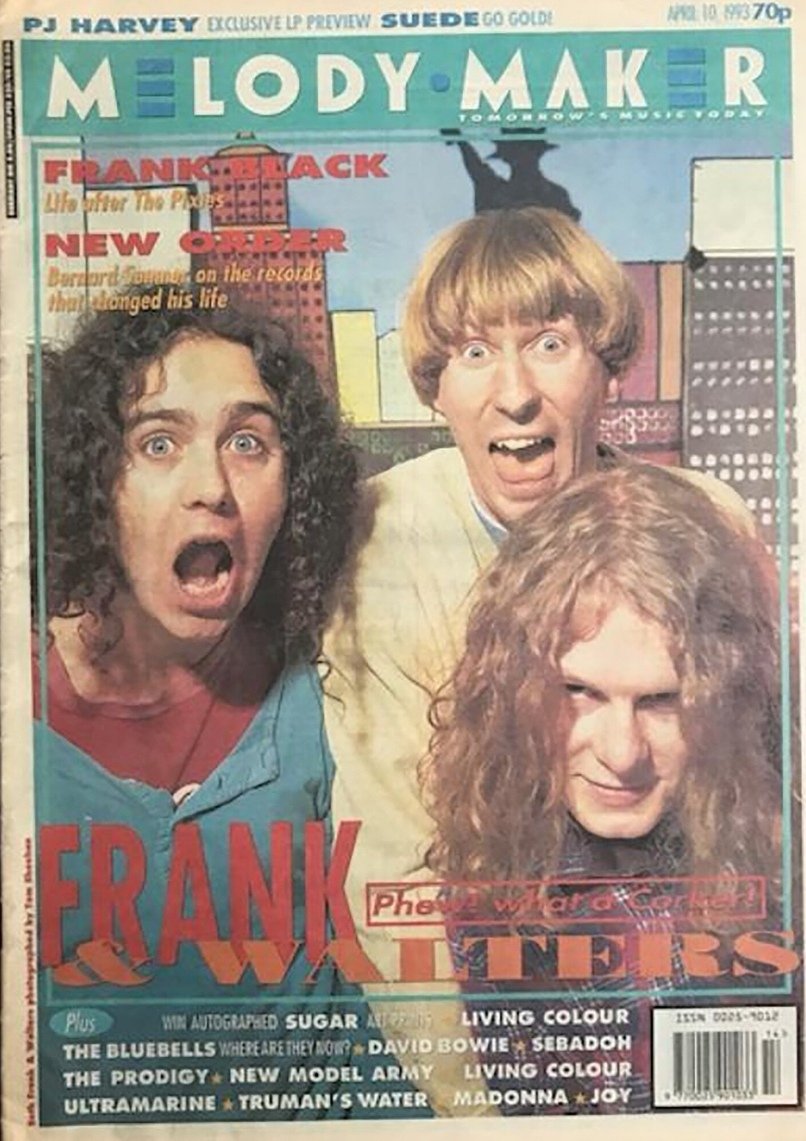 Melody maker magazine: Dec 1926 to Dec 2000: a front  cover shot below- featuring Bishopstown's, Frank &amp; Walters. An essential weekly purchase for music lovers in the parish.