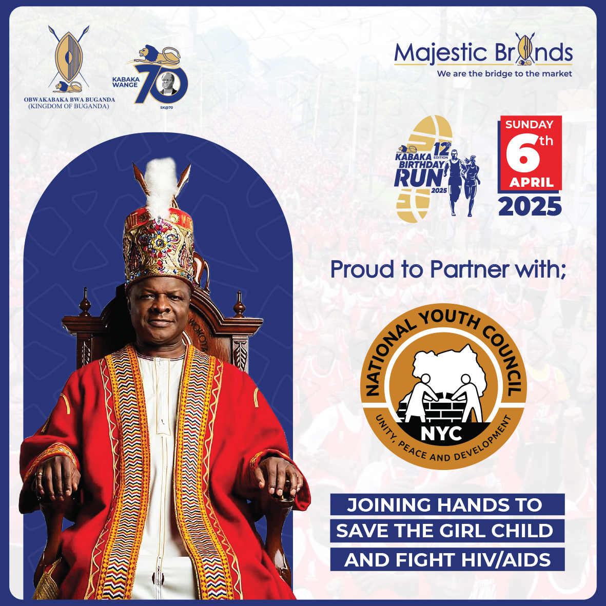 Let us join hands to save Girl child #kabakamutebiat70, image size:1181x1181