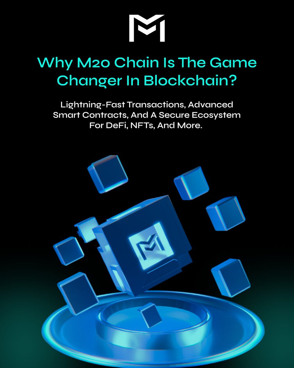 m20blockchain's tweet image. Forget slow transactions and high fees.M20 Chain is here to change the game! Fast, secure, and built for the future. 

Ready to upgrade? #M20Blockchain #CryptoInnovation