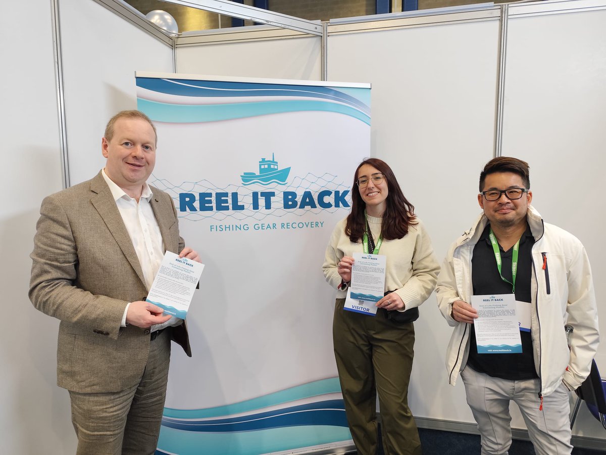 #BlueCircularNets <a href="/APP4SEA_NPA/">CIRCNETS NPA</a> at Skipper Expo Limerick, engaging with fishing industry leaders on sustainable gear production. Great talks with Foster Environmental Ltd, the interim body for the Reel It Back initiative on Ireland’s EPR regulation <a href="/RyanInstitute/">Ryan Institute @ University of Galway</a> <a href="/uniofgalway/">Ollscoil na Gaillimhe | University of Galway</a>