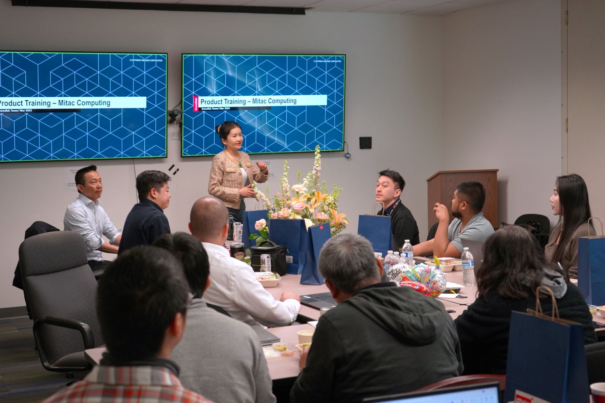 MiTACcomputing's tweet image. 🚀 Thanks, @Innodisk_Corp , for an insightful Lunch &amp;amp; Learn at #MiTACComputing! 🍱 

Our team explored industrial-grade SSDs, #DRAM, AI acceleration, PCIe Gen5, and embedded solutions for #AI, edge, and enterprise applications. Excited for future collaborations! 🙌 

#Innodisk