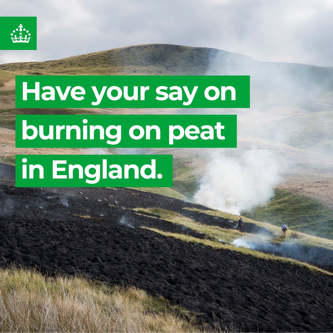 We're proposing plans to better protect peatlands from the effects of burning, which will help improve water and air quality, and benefit wildlife.

The consultation is open for eight weeks for public, land owners and managers to have your say: gov.uk/government/con…