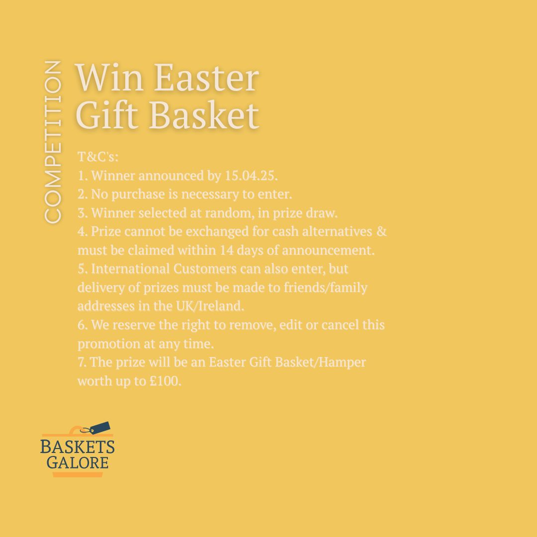 🐇🌸Easter GIVEAWAY🌸🐇

Follow, Like &amp; RT to enter draw to WIN a egg-stra special Easter Gift Basket worth up to £100! Contest closes 15/04/25. See image for T&amp;C's. 

#prize #win #competition #contest #giftbasketsrule #giveaway #eastergifts #eastergiveaway #eastergiftbaskets