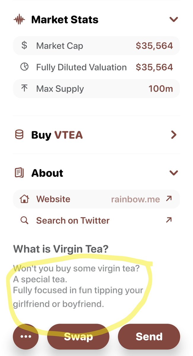 Cryptobybit's tweet image. 😂😂😂🍵  Won't you buy some virgin tea? $VTEA 
#memecoin #BaseChain

rainbow.me/token/base/0x1…