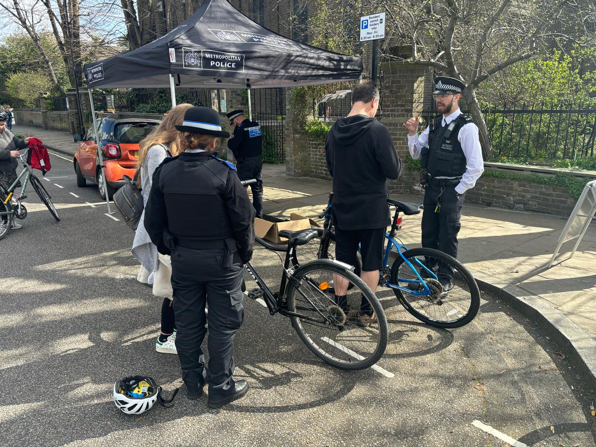 MPSHackney's tweet photo. Thank you to everyone that attended our Bike Marking Scheme on 28/03/2025 in De Beauvoir. We had a fantastic turn out and managed to mark 39 bicycles. 

We look forward to hosting one of these events soon! 🚲 https://t.co/fXWOid5OMd
