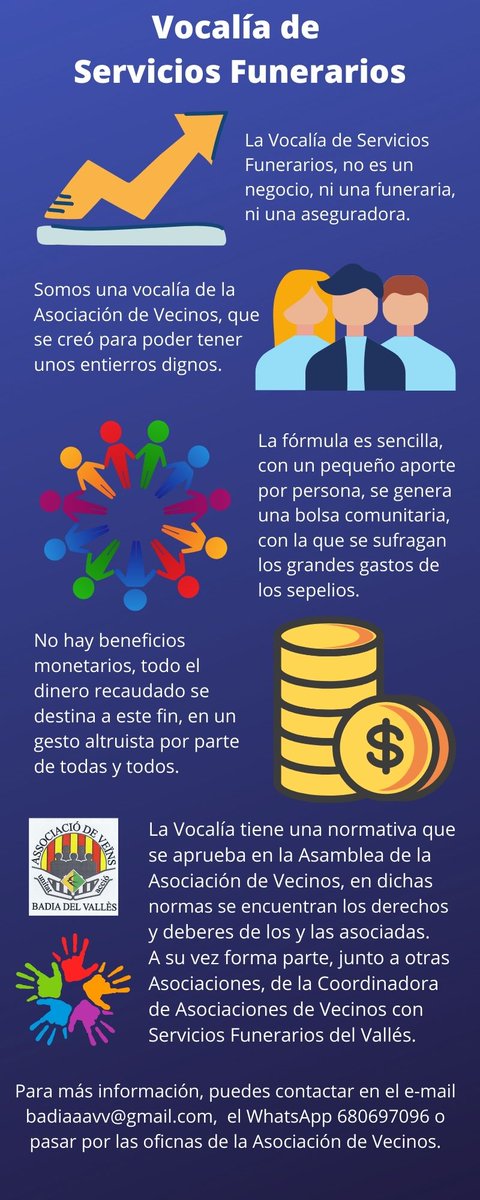 ¿Qué es y como funciona la Vocalía de Servicios Funerarios?  Comparte la imagen si te parece el tema interesante.