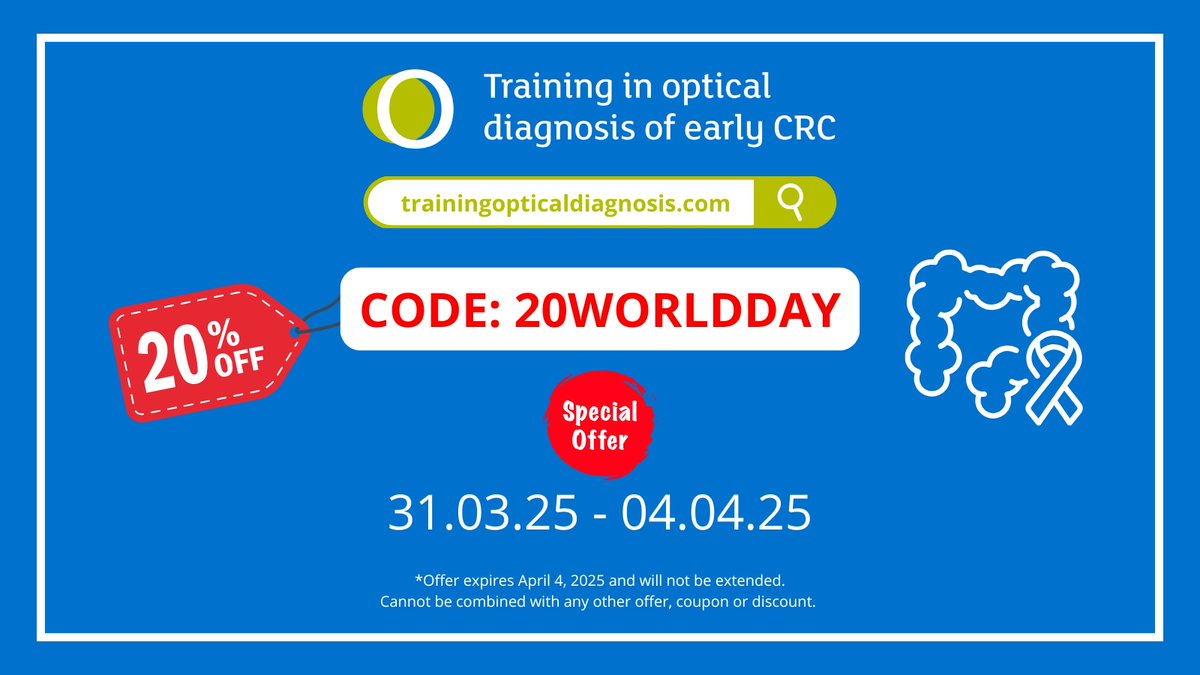TOD early CRC (@todearlycrc) on Twitter photo On #WorldColonCancerDay, let’s raise awareness: 4️⃣0️⃣% of T1 CRC cases go undetected with traditional methods, leading to unnecessary procedures.
Master optical diagnosis with <a href="/todearlycrc/">TOD early CRC</a> — accurately identify invasive patterns, avoid surgeries on benign lesions, and provide the On #WorldColonCancerDay, let’s raise awareness: 4️⃣0️⃣% of T1 CRC cases go undetected with traditional methods, leading to unnecessary procedures.
Master optical diagnosis with <a href="/todearlycrc/">TOD early CRC</a> — accurately identify invasive patterns, avoid surgeries on benign lesions, and provide the