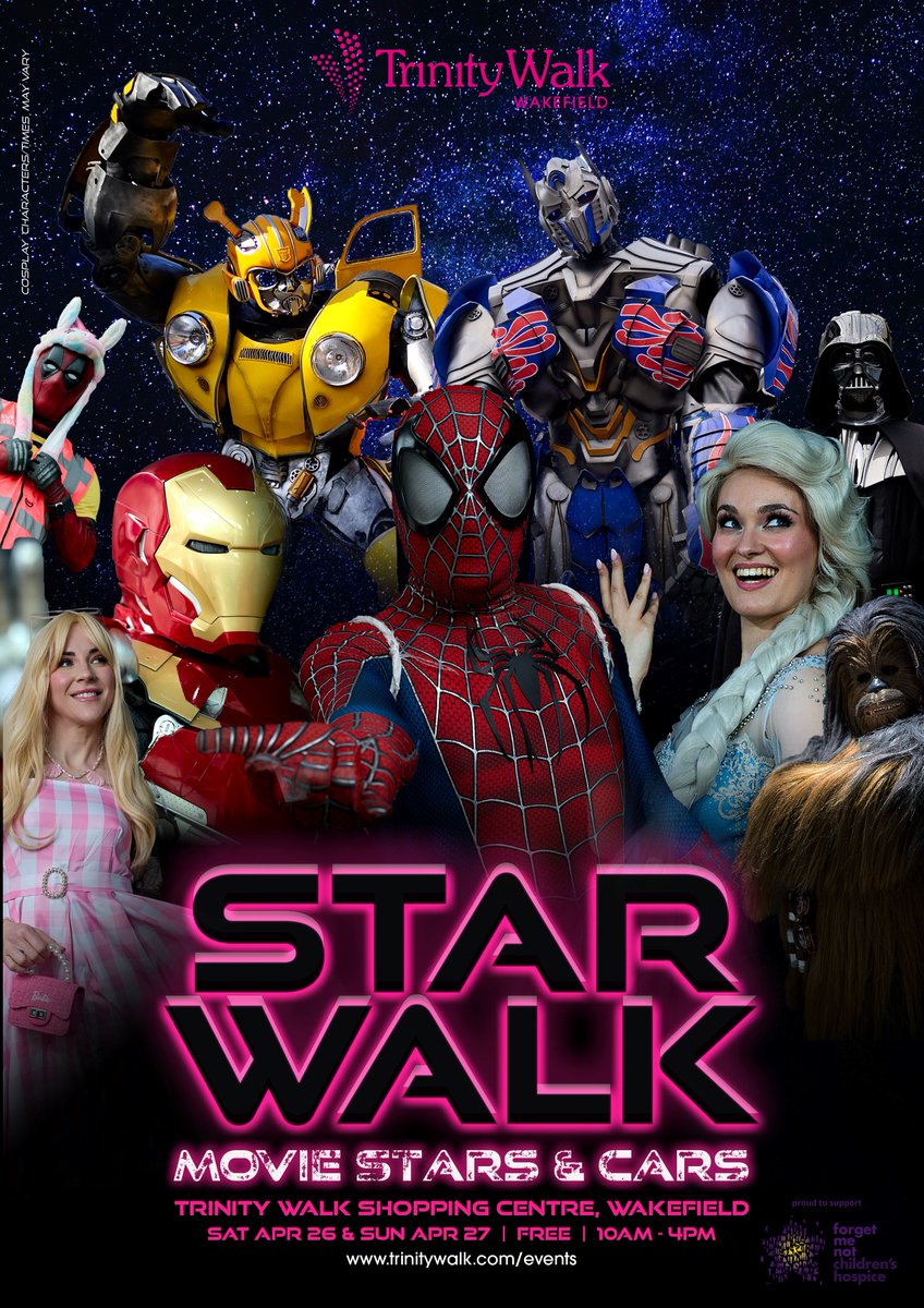 Star Walk is this weekend - free cosplay movie stars and cars event!