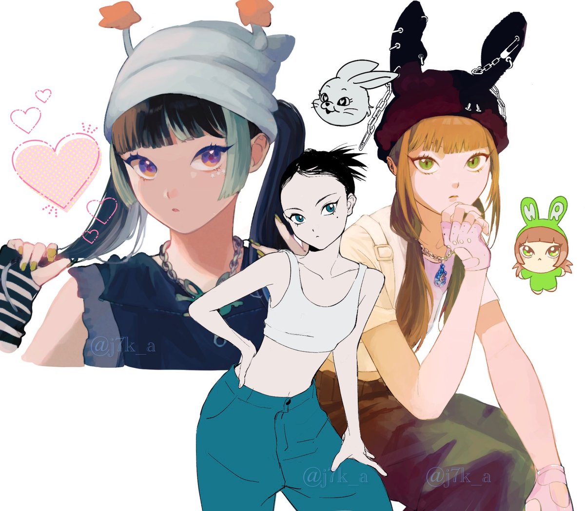 j7k_a's tweet photo. ˆ ̳ᓀ ·̭ ᓂ ̳ˆ💚　

絵は去年描いたもの

#NJZ_fanart 
#haerin #해린 #ヘリン https://t.co/GjGoJ6caQi