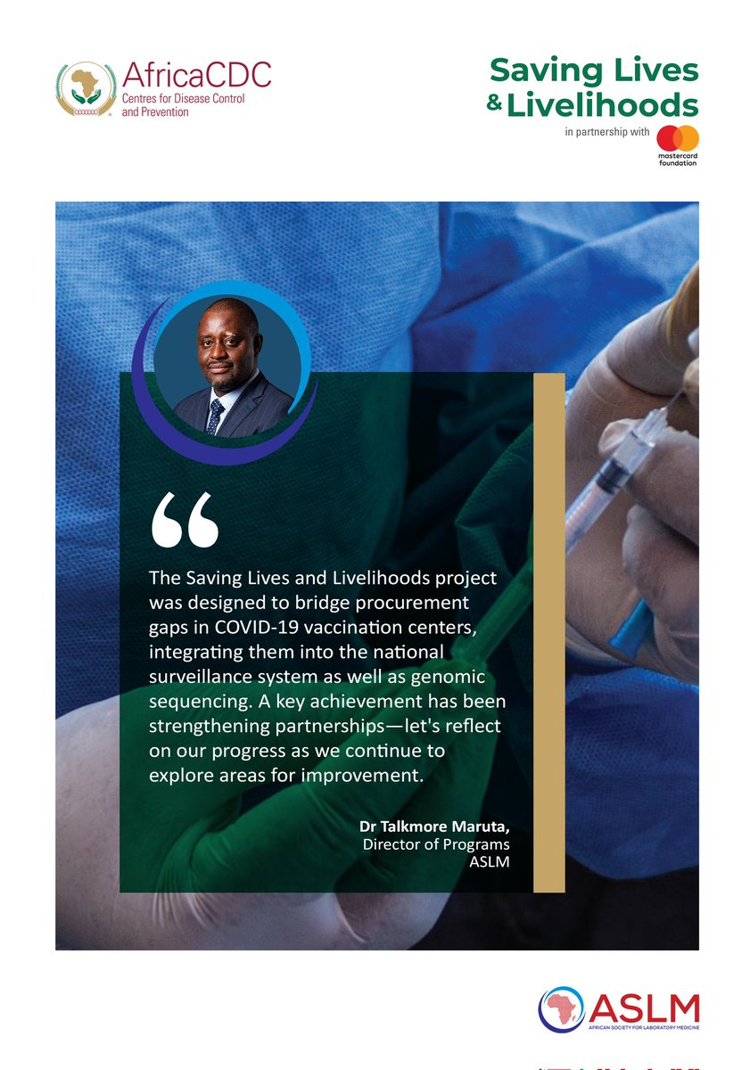 ASLM (@aslm_news) on Twitter photo Dr. <a href="/dr_maruta/">Dr Talkmore Maruta</a>, Director of Programs at ASLM, highlighted the impact of Saving Lives and Livelihoods Genomics Phase 2.0 Project in bridging procurement gaps, integrating genomic sequencing and strengthening partnerships for better COVID-19 surveillance. Read Dr. <a href="/dr_maruta/">Dr Talkmore Maruta</a>, Director of Programs at ASLM, highlighted the impact of Saving Lives and Livelihoods Genomics Phase 2.0 Project in bridging procurement gaps, integrating genomic sequencing and strengthening partnerships for better COVID-19 surveillance. Read