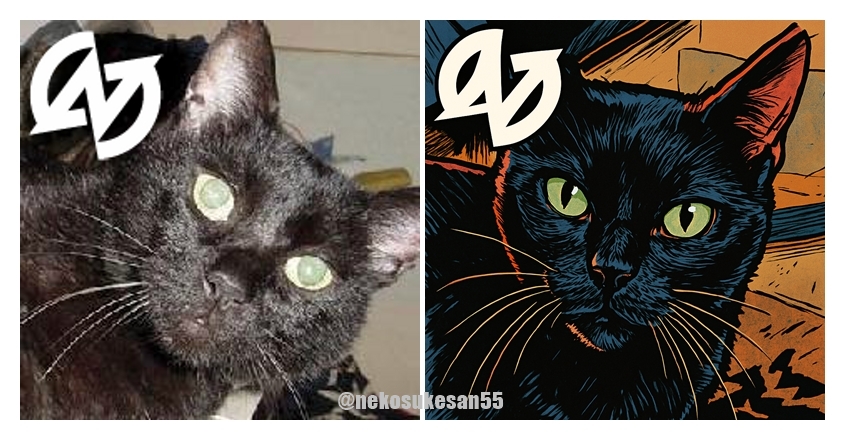 nekosukesan55's tweet photo. ChatGPTにアイコンを作ってもらったねこ( ﾟДﾟ)　#ChatGPT https://t.co/Z2OOYLy2re