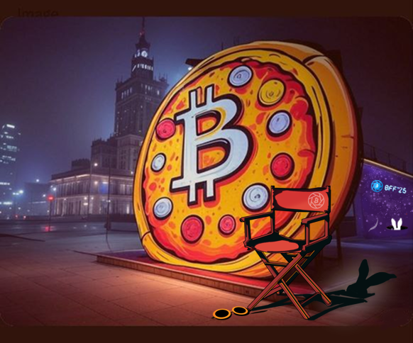 bitcoinfilmfest's tweet image. Are you ready for the coolest #BitcoinPizzaDay celebrations in Europe?

2 🍕 for 10K sats  (powered by @cryptosteel), live music, #bitcoinart, fellow plebs from all over the world, a unique networking session by @bitvocation, and… 3 more days at #BFF25.

See you in Warsaw  🇵🇱