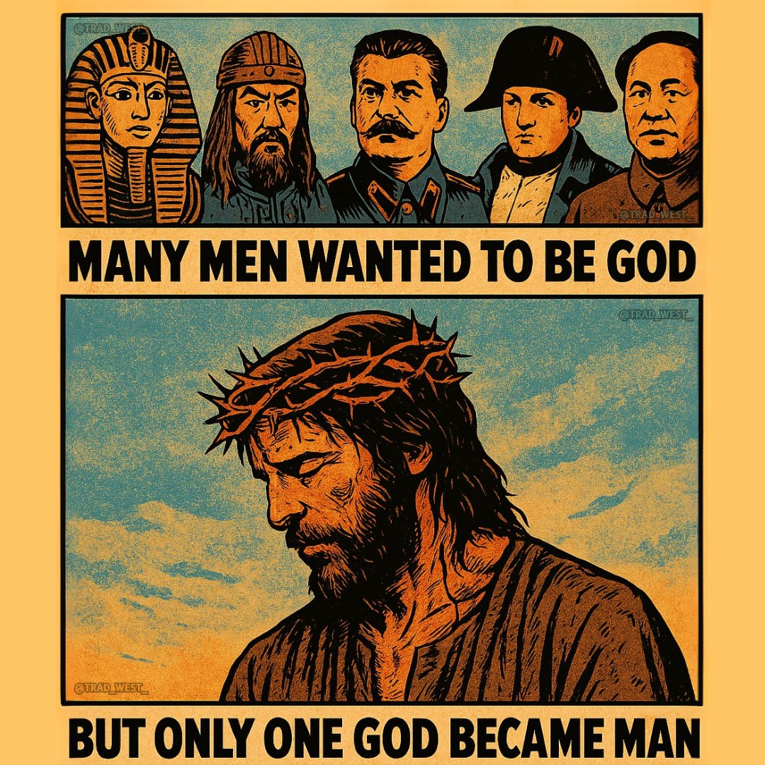 trad_west_'s tweet photo. Jesus Christ is God https://t.co/KFxmWZgjDK