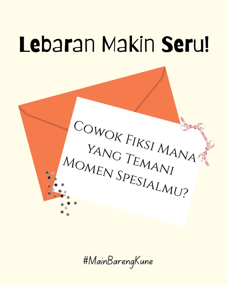 Bukune's tweet photo. #MainBarengKune
💫Interaktif post💫
Biar lebaran kamu makin seru, yuk kita main bareng! 🧩
Kira-kira cowok fiksi mana yang bakal menemani moment special di hari ini, ya👀🤭.
#HallofFriends #MonologRifan #HallofFriendsMonologRifan https://t.co/4n0BdlYthd