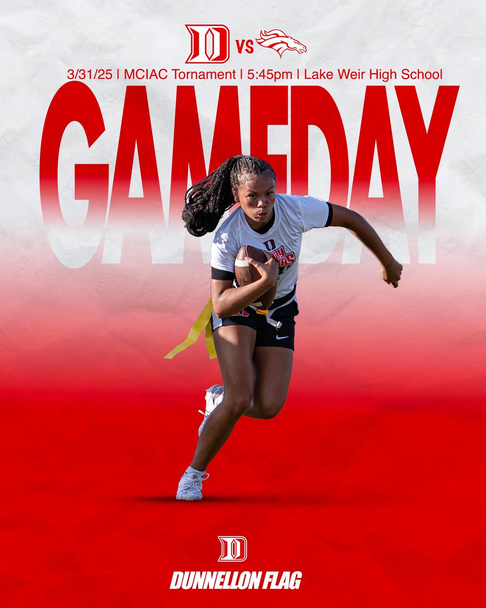 Dunnellon High School Flag Football (@dunnellonflagfb) on Twitter photo Game 1 of the Marion County Tournament today at Lake Weir High School! Your Tigers take on North Marion at 5:45! Come out and support your girls!
#ITSABOUTUS #DTM
<a href="/67Sports1/">67 Sports</a> <a href="/JB3Bynum/">๐ฅโฌ โฌ๐๐๐๐</a> <a href="/FlaHSFootball/">FloridaHSFootball.com</a> <a href="/Andy_Villamarzo/">Andy Villamarzo</a> <a href="/OcalaPreps/">Ocala Preps</a> <a href="/DunnellonHigh/">Dunnellon High</a> <a href="/DMSTIGERTWEETS/">Dunnellon Middle School</a> Game 1 of the Marion County Tournament today at Lake Weir High School! Your Tigers take on North Marion at 5:45! Come out and support your girls!
#ITSABOUTUS #DTM
<a href="/67Sports1/">67 Sports</a> <a href="/JB3Bynum/">๐ฅโฌ โฌ๐๐๐๐</a> <a href="/FlaHSFootball/">FloridaHSFootball.com</a> <a href="/Andy_Villamarzo/">Andy Villamarzo</a> <a href="/OcalaPreps/">Ocala Preps</a> <a href="/DunnellonHigh/">Dunnellon High</a> <a href="/DMSTIGERTWEETS/">Dunnellon Middle School</a>