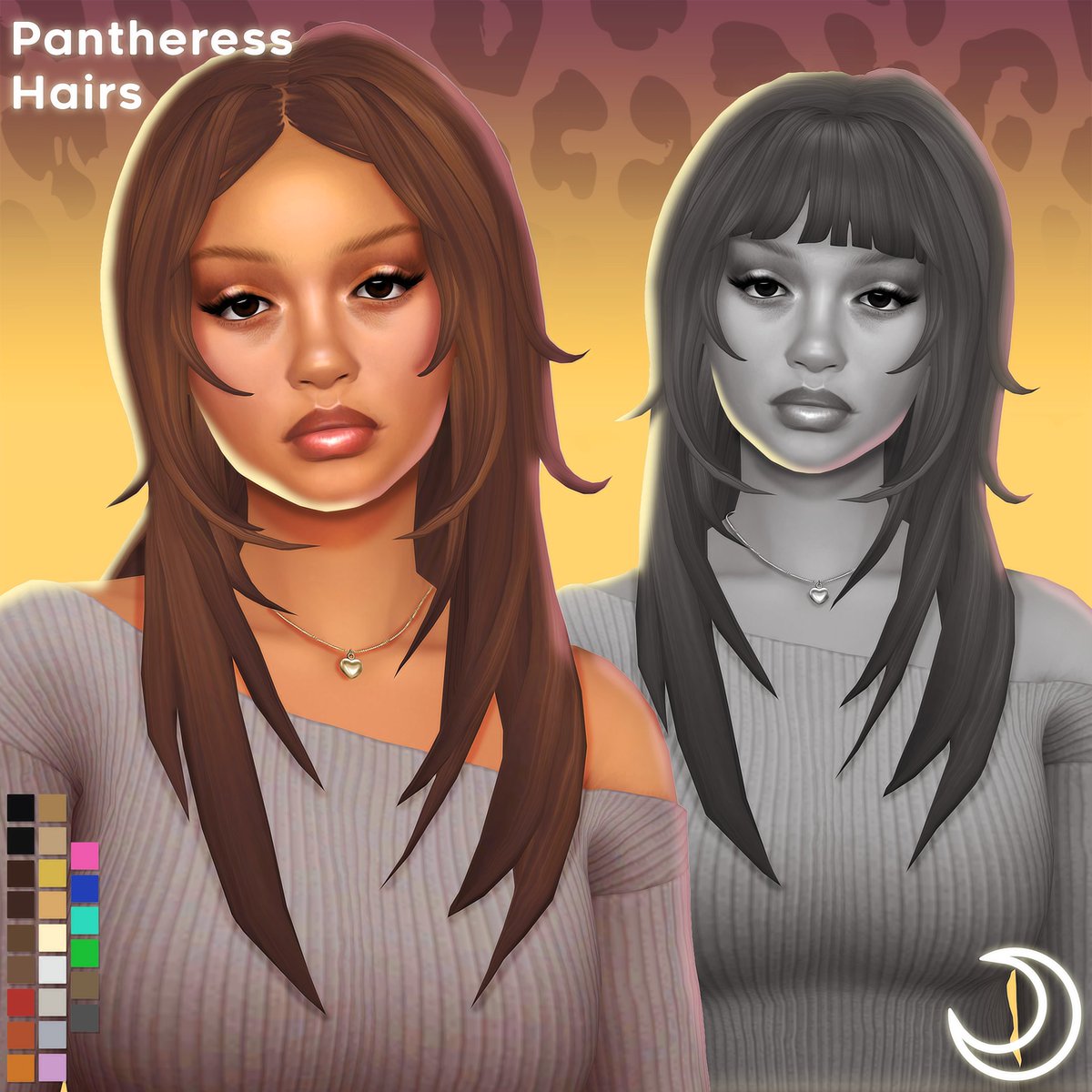Pantheress Hairs 🧸

Inspired by PinkPantheress, 2 versions of the hairstyle (bangs and non bangs version)

🤎Public Release is April 21st
📌Available early for patrons now, download in bio