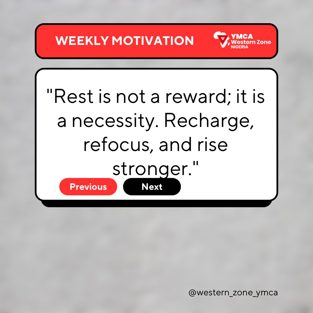 WZ_ymca's tweet photo. As we celebrate Eid-Mubarak, let’s remember that rest is not a luxury—it’s a necessity. This holiday is the perfect time to pause, reflect, and recharge. Whether you're spending time with loved ones, enjoying the festivities, or simply taking a bre @Africa_YMCA @WorldYMCA https://t.co/YpOJB3PIBv