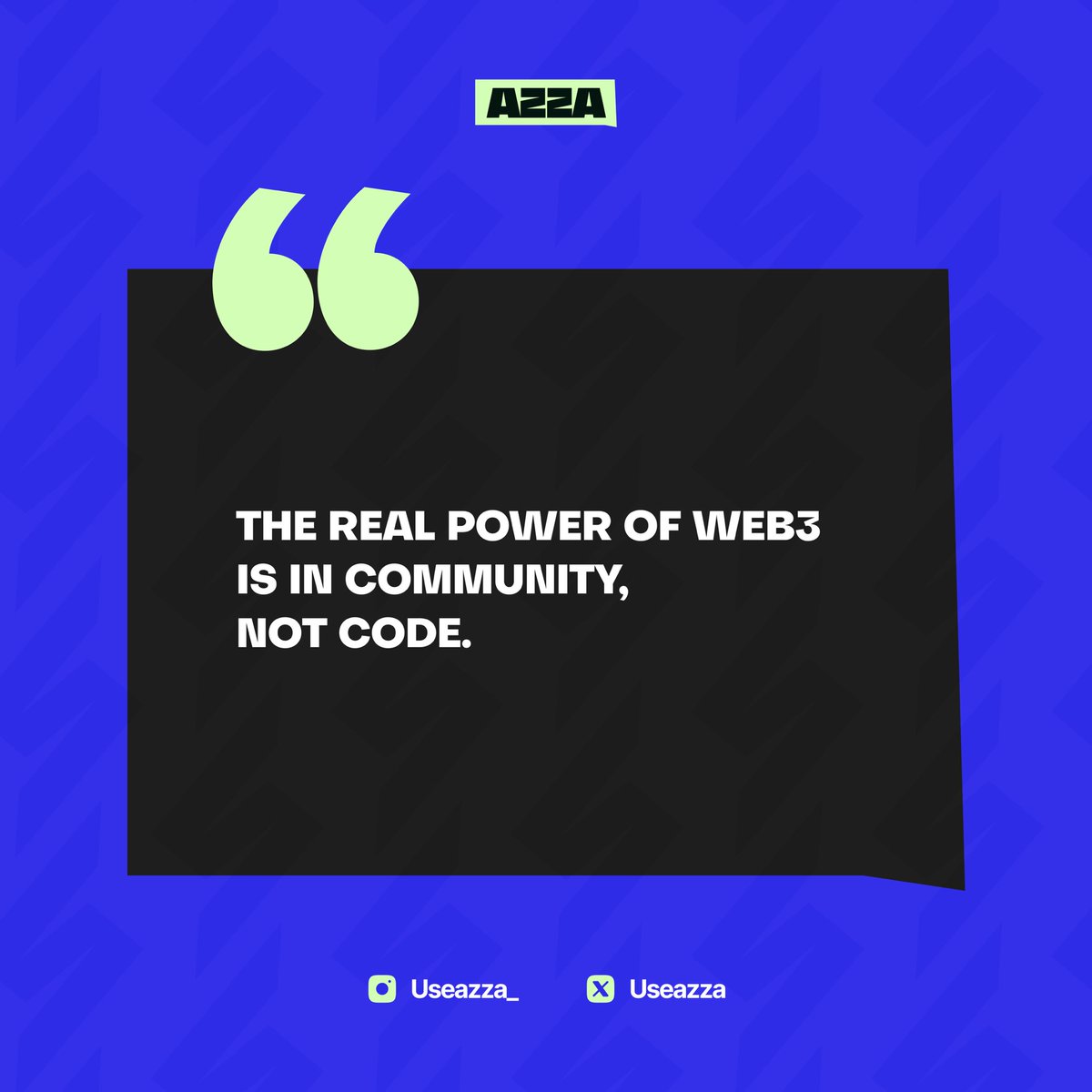 useazza's tweet photo. New Week, let's keep building Azza together!🤩⚡️ https://t.co/uKEGmrMugh