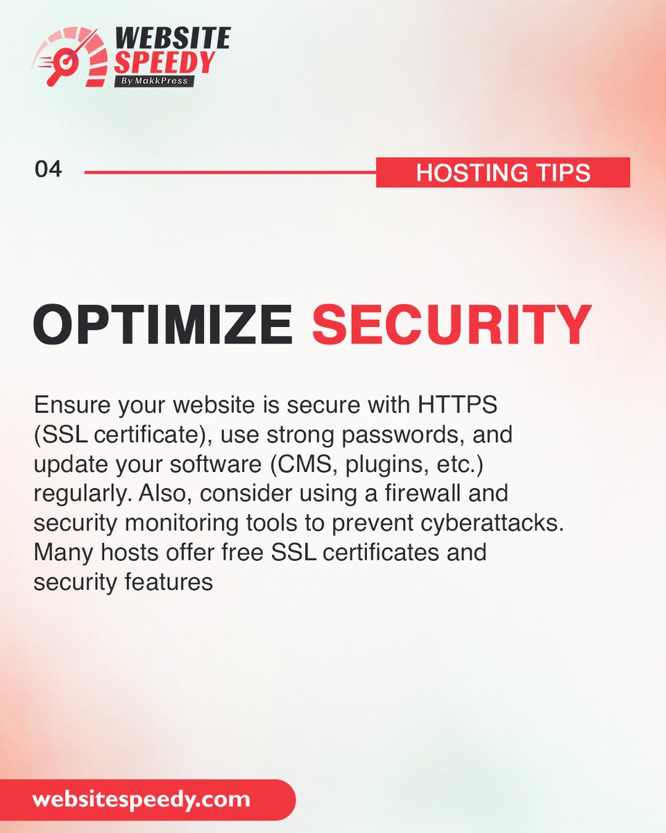 WebsiteSpeedy's tweet image. 🚀 Want to make the most out of your web hosting?
Check out these 4 tips and tricks to optimize your hosting experience and boost website performance!

Visit our website - websitespeedy.com

#WebHostingTips #WebsiteSpeedy #HostingOptimization #WebsitePerformance