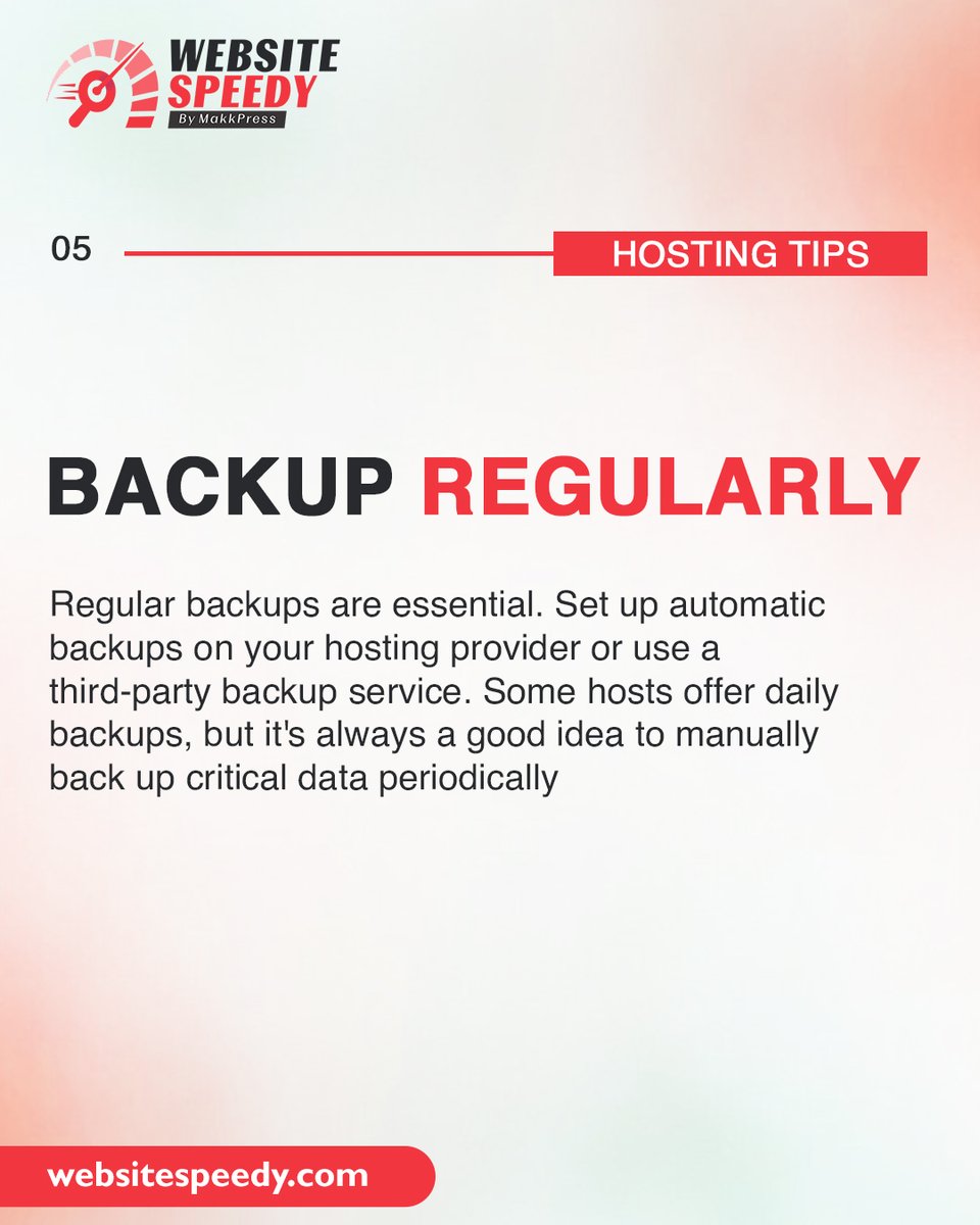 WebsiteSpeedy's tweet image. 🚀 Want to make the most out of your web hosting?
Check out these 4 tips and tricks to optimize your hosting experience and boost website performance!

Visit our website - websitespeedy.com

#WebHostingTips #WebsiteSpeedy #HostingOptimization #WebsitePerformance
