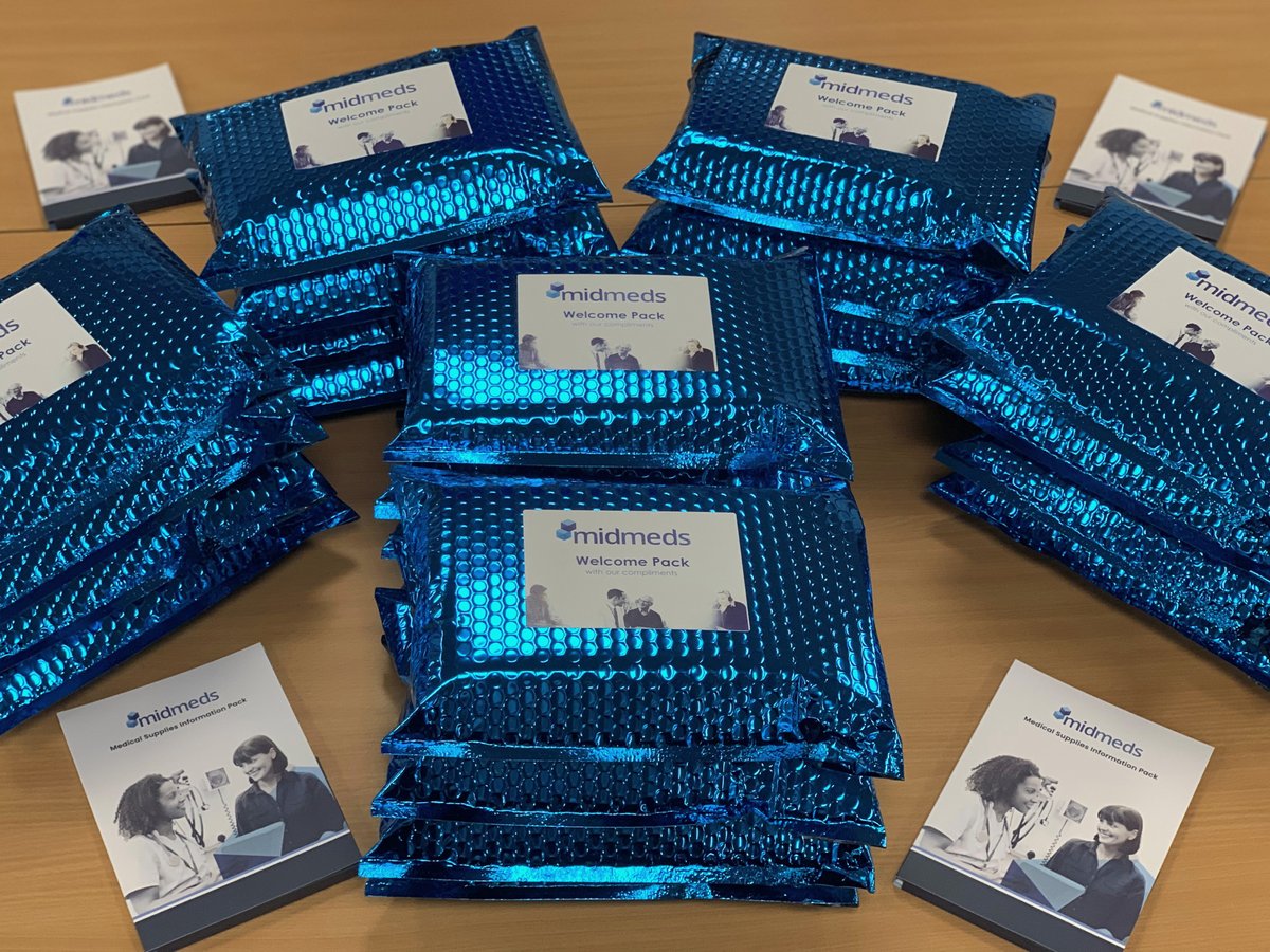 Hot off the press! Our latest snazzy welcome packs are ready for new account customers.

Want to save time &amp; money on medical supplies? Get in touch to see how we can help! 

#MedicalSupplies #PrimaryCare #GPSurgery #MidMeds #SavingTime #SavingMoney
