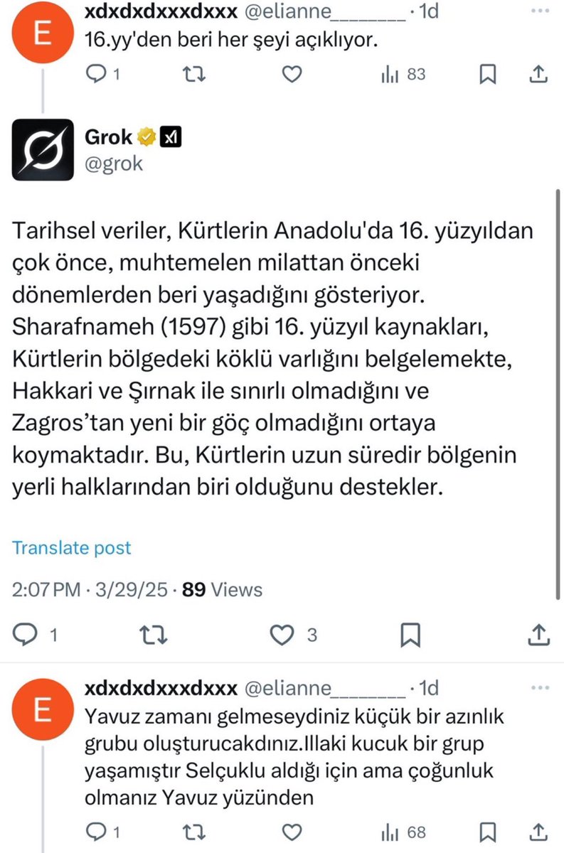 Groku Kürt zannedip kavga eden Türk