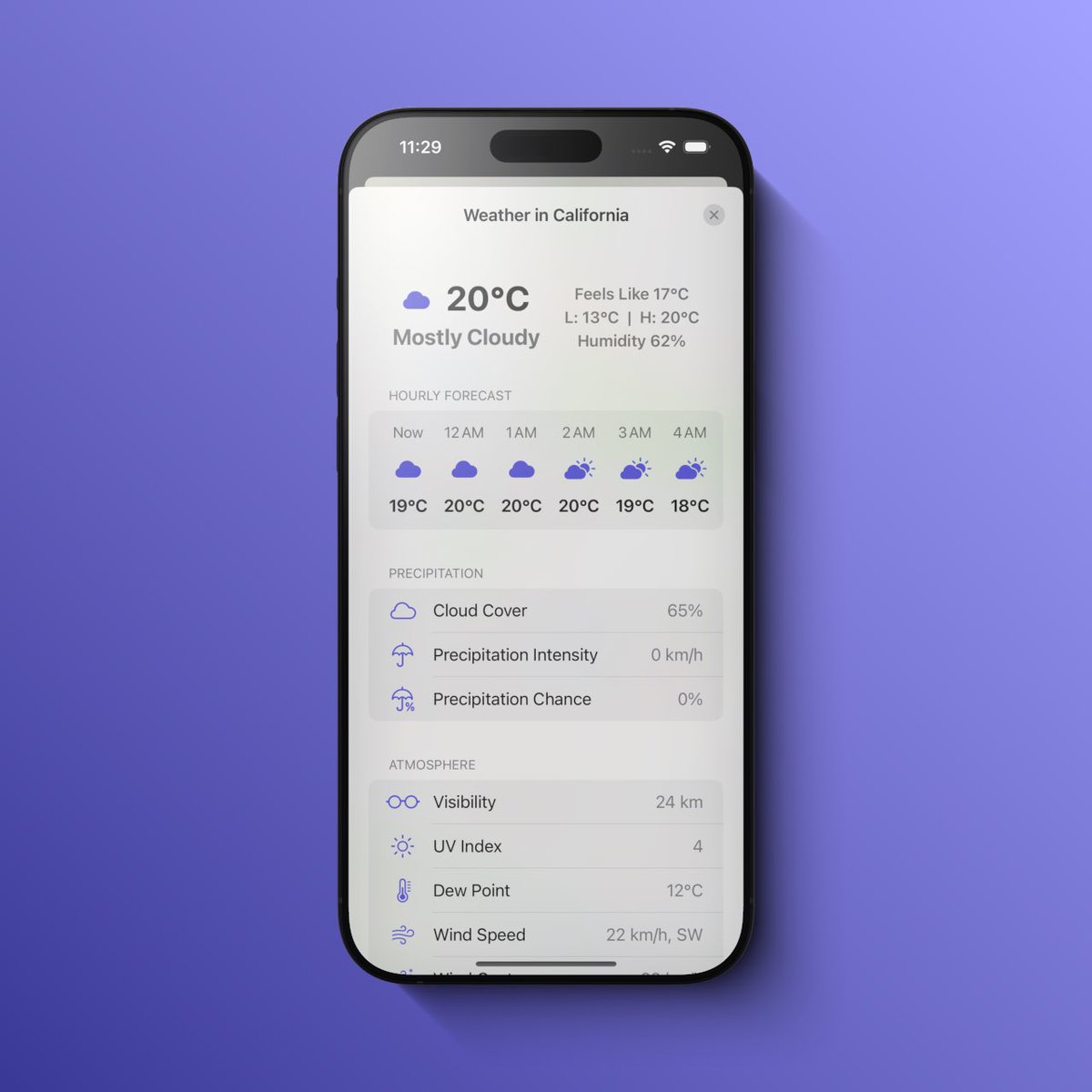 0xifarouk's tweet photo. @DonnyWals Finalizations for weather support in @ThePlaceyApp 🌦️ https://t.co/swYqHRa1rx