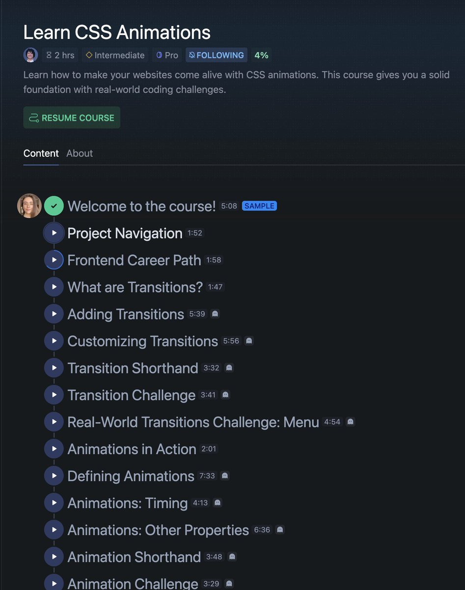 committedto_git's tweet image. Starting a @scrimba course on CSS Animations. I have basic skills in transitions and transforms, but I've never used more complex animations with keyframes. I've been focusing on more functional aspects of creating websites, but it is still useful to know all those extra bells…