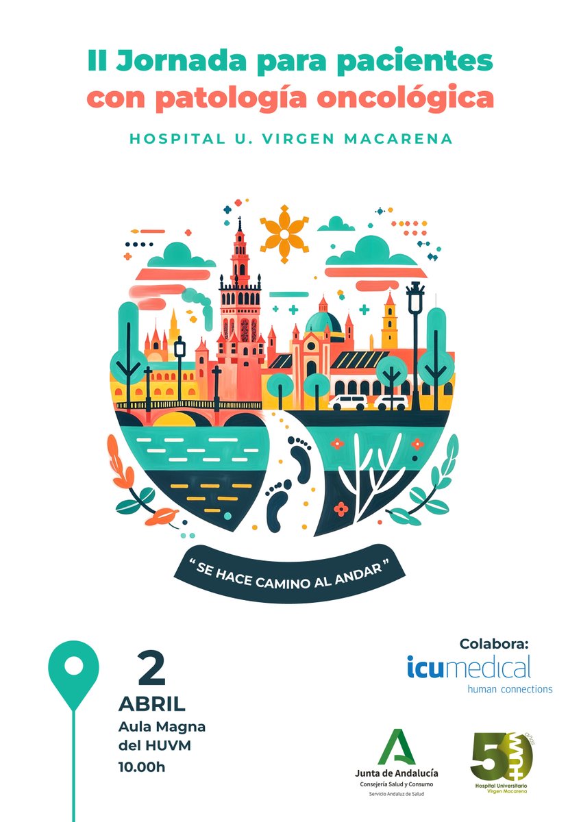Hospital Virgen Macarena (@huvmacarena) on Twitter photo #EVENTO 📢Este miércoles 2 de abril organizamos las II Jornadas para Pacientes con patología oncológica para pacientes y familiares <a href="/oncoradioHUVM/">Oncología Radioterápica HUVM</a> <a href="/OncoMacarena/">OncoMedMacarena</a>
👇Consulta el programa
hospitalmacarena.es/wp-content/upl… #EVENTO 📢Este miércoles 2 de abril organizamos las II Jornadas para Pacientes con patología oncológica para pacientes y familiares <a href="/oncoradioHUVM/">Oncología Radioterápica HUVM</a> <a href="/OncoMacarena/">OncoMedMacarena</a>
👇Consulta el programa
hospitalmacarena.es/wp-content/upl…