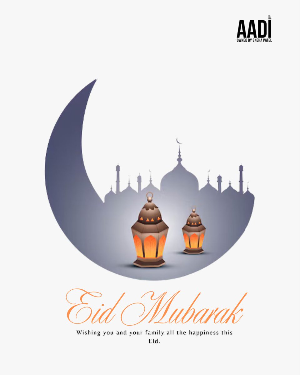 buyfromaadi's tweet photo. Eid Mubarak to our AADI family celebrating around the world! 🌙 Wishing you joy, love, and beautiful moments.

#eidmubarak #usmuslims https://t.co/6Rv9c6pGKJ