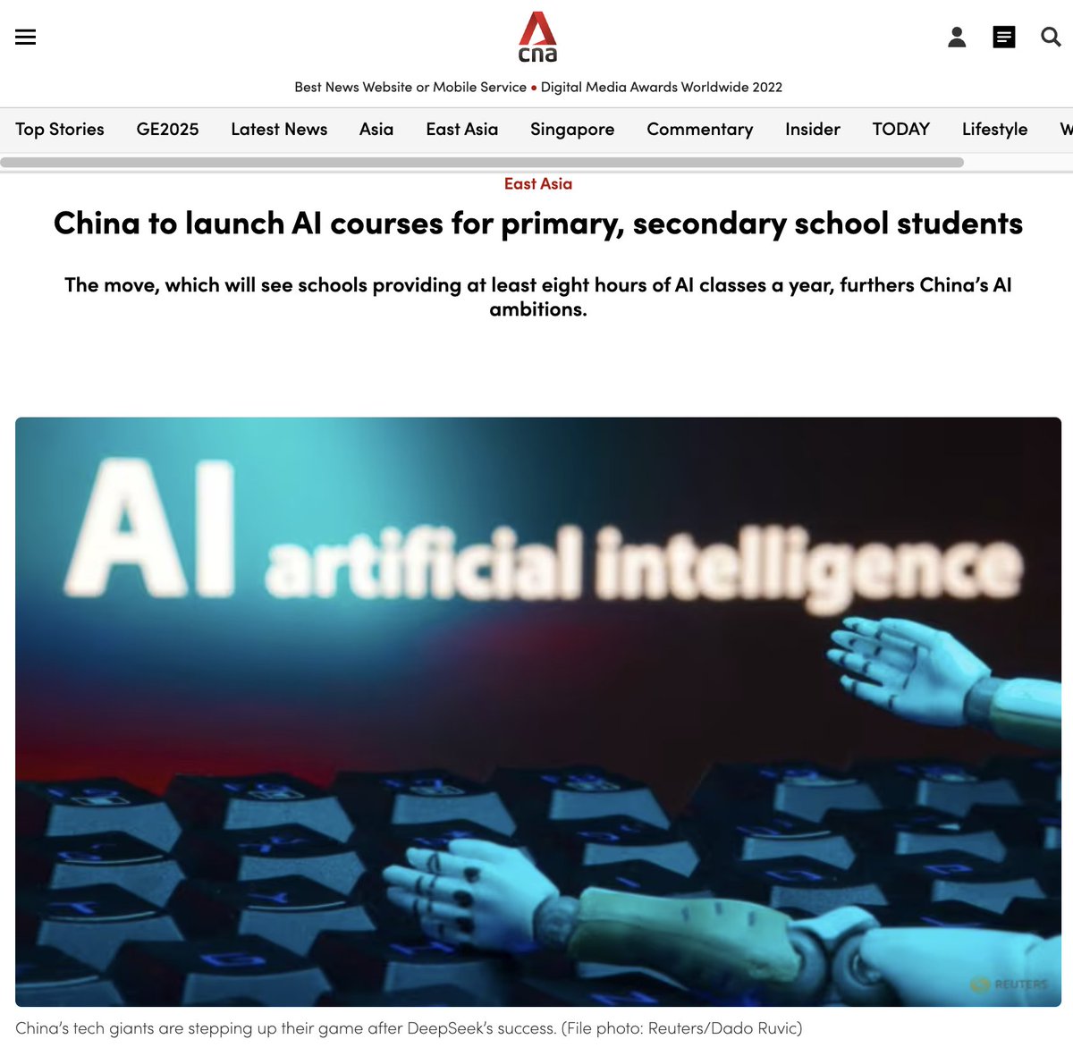 Wayne Yap (@wayneyap) on Twitter photo 7/ First Graders AI Mandate
In case you haven't heard... By Sep 1st, 2025, every student in China is mandated to learn AI from primary school.
Mandated. From 6 years old. 7/ First Graders AI Mandate
In case you haven't heard... By Sep 1st, 2025, every student in China is mandated to learn AI from primary school.
Mandated. From 6 years old.