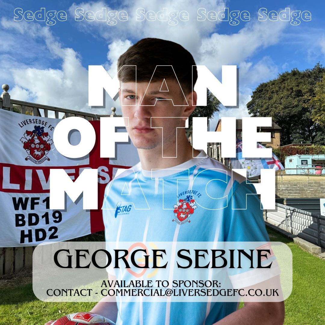 Winning a share of 38% of the vote, <a href="/georgesebine7/">George Sebine</a> is your Man of the Match for Saturday's win against Sheffield.

Well played George 👏

#UpTheSedge #NonLeagueFootball
<a href="/PitchingIn_/">Pitching In</a> <a href="/NorthernPremLge/">The Pitching In Northern Premier League</a>