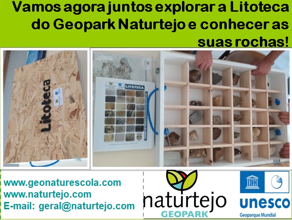 Workshop ‘Geodiversity and the Naturtejo Geopark Litholibrary’ for Vila Velha de Ródão School Group

#NaturtejoGeopark #EducationalProgrammes #UNESCO #GGN #EGN
