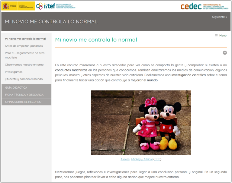 El REA “Mi novio me controla lo normal” aplicado en 12 cursos de 1º y 2º de la ESO cedec.intef.es/experiencia/el… #REA #proyectoEDIA #EDIAminoviomecontrola #coeducacion