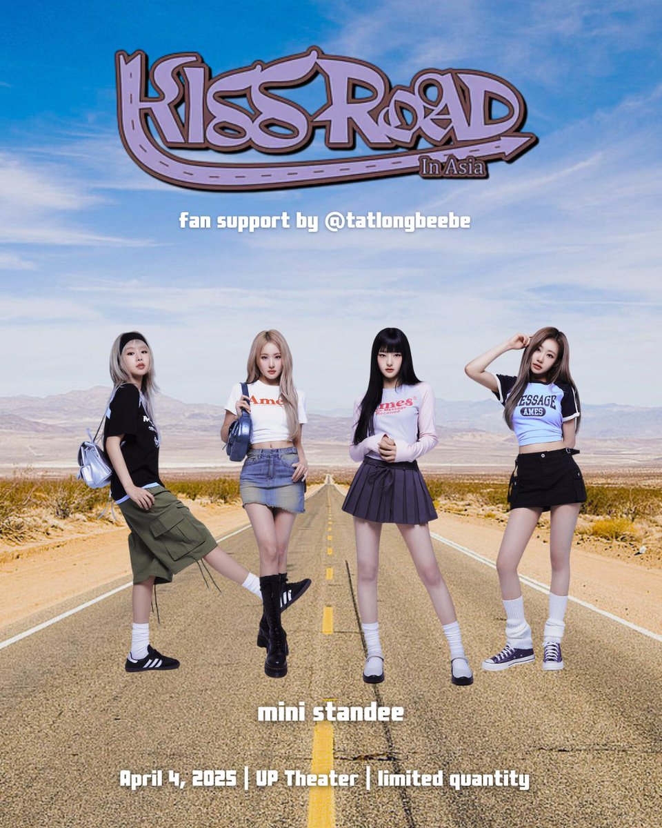 tatlongbeebe's tweet photo. Kiss of Life in Manila 💋✨
Kiss Road | fan support

💋 mini standee
💋 sticker

limited quantity only

April 4, 2025 | UP Theater

#KISSOFLIFE #키스오브라이프 #KIOF #키오프 #KISSROAD #KISSROADinMANILA #KISSROADinASIA2025 https://t.co/1peN4k9eFO