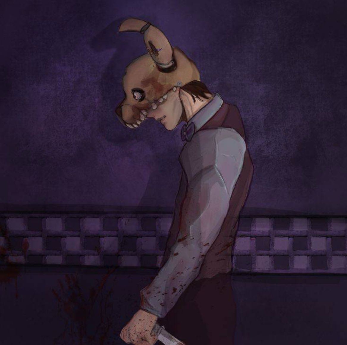 cn_ART17's tweet photo. William afton in my style✨✨ #FiveNightsAtFreeddys #williamafton #Springtrap #digitalart #fanart #Procreate https://t.co/wThekv7ASg
