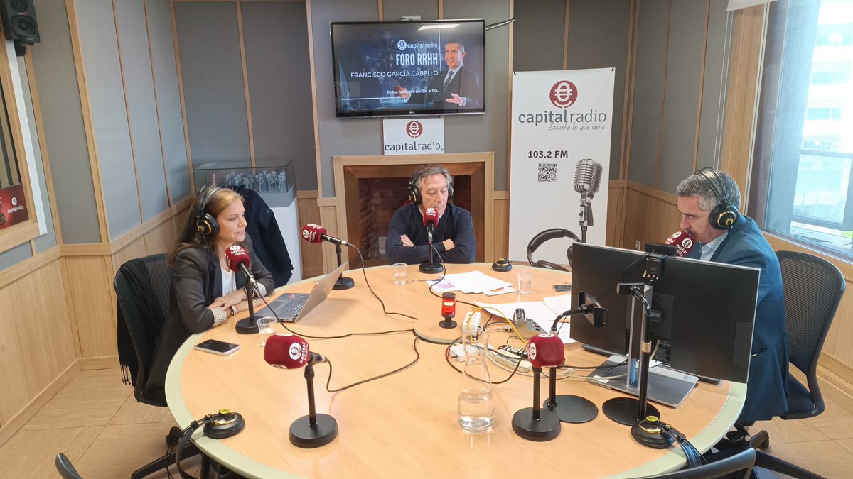 👋 Terminamos el programa Foro Recursos Humanos en 
<a href="/CAPITALRADIOB/">CAPITAL RADIO</a>

👏Muchas gracias a <a href="/ceinsa_rh/">CEINSA</a>
<a href="/efr_iniciativa/">efr</a> y <a href="/futureforwork/">Future for Work Institute</a>

La crónica y el podcast del programa sobre Personas y Empresas, muy pronto en <a href="/ForoRRHH/">Foro Recursos Humanos</a> 

#RRHH #PersonasyEmpresas