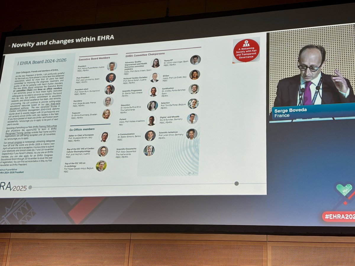 Europace Editor-in-Chief (@europaceeic) on Twitter photo #EHRA2025 General Assembly ๐น
๐ฃ Strengthening EHRAโs commitment to education, research, and clinical excellence โ shaping the future of EP ๐๐
<a href="/EHRAPresident/">EHRAPresident</a> <a href="/SergeBoveda/">Serge Boveda</a> <a href="/escardio/">European Society of Cardiology</a> <a href="/joselmerino/">Jose Luis Merino</a> <a href="/purerfellner/">Dr. Helmut Pรผrerfellner</a> <a href="/tomdepotter/">Tom De Potter</a> <a href="/EmmaSvennberg/">Emma Svennberg</a> <a href="/HaranBurri/">Haran Burri</a>
#EPeeps #EHRA2025 General Assembly ๐น
๐ฃ Strengthening EHRAโs commitment to education, research, and clinical excellence โ shaping the future of EP ๐๐
<a href="/EHRAPresident/">EHRAPresident</a> <a href="/SergeBoveda/">Serge Boveda</a> <a href="/escardio/">European Society of Cardiology</a> <a href="/joselmerino/">Jose Luis Merino</a> <a href="/purerfellner/">Dr. Helmut Pรผrerfellner</a> <a href="/tomdepotter/">Tom De Potter</a> <a href="/EmmaSvennberg/">Emma Svennberg</a> <a href="/HaranBurri/">Haran Burri</a>
#EPeeps