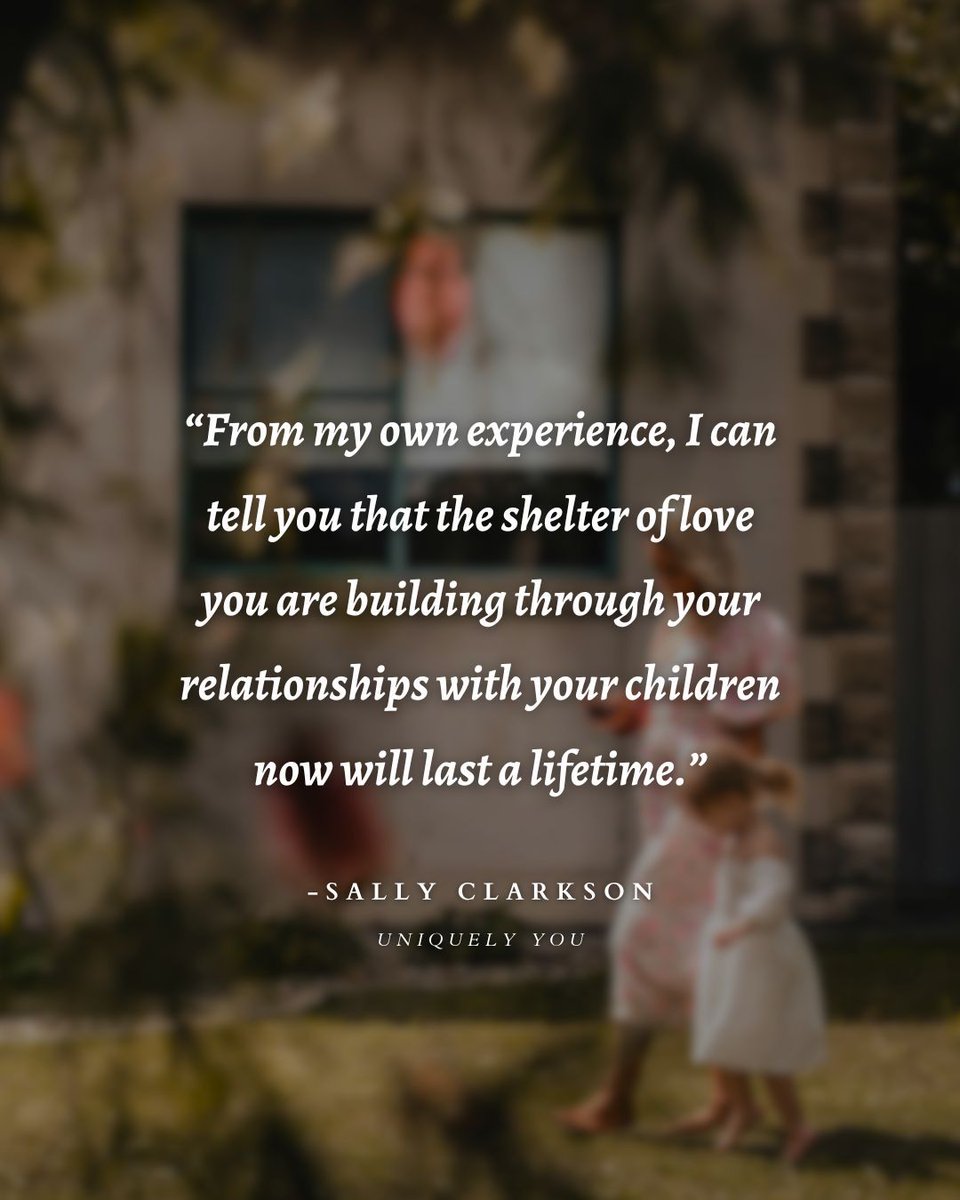 By investing in love, intimacy, and friendship in a way that made sense to each of my children, I helped them know that they belonged to our little community called “Clarkson.” They could always know that in this place, they would be held, loved, and seen. From #UniquelyYou