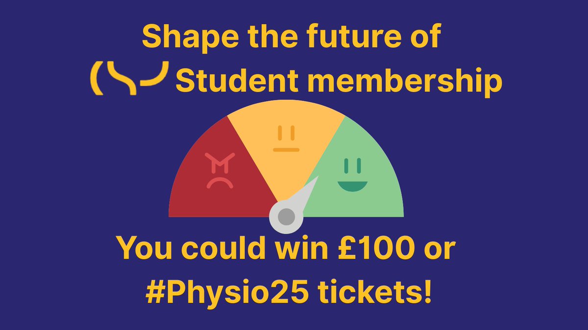 🗣️Calling all members and non-members! Check your inbox or ask a CSP student rep for the link to our membership survey. Your feedback is invaluable in enhancing our membership offering, and by sharing your views, you could win a £100 shopping voucher or a free ticket to #Physio25