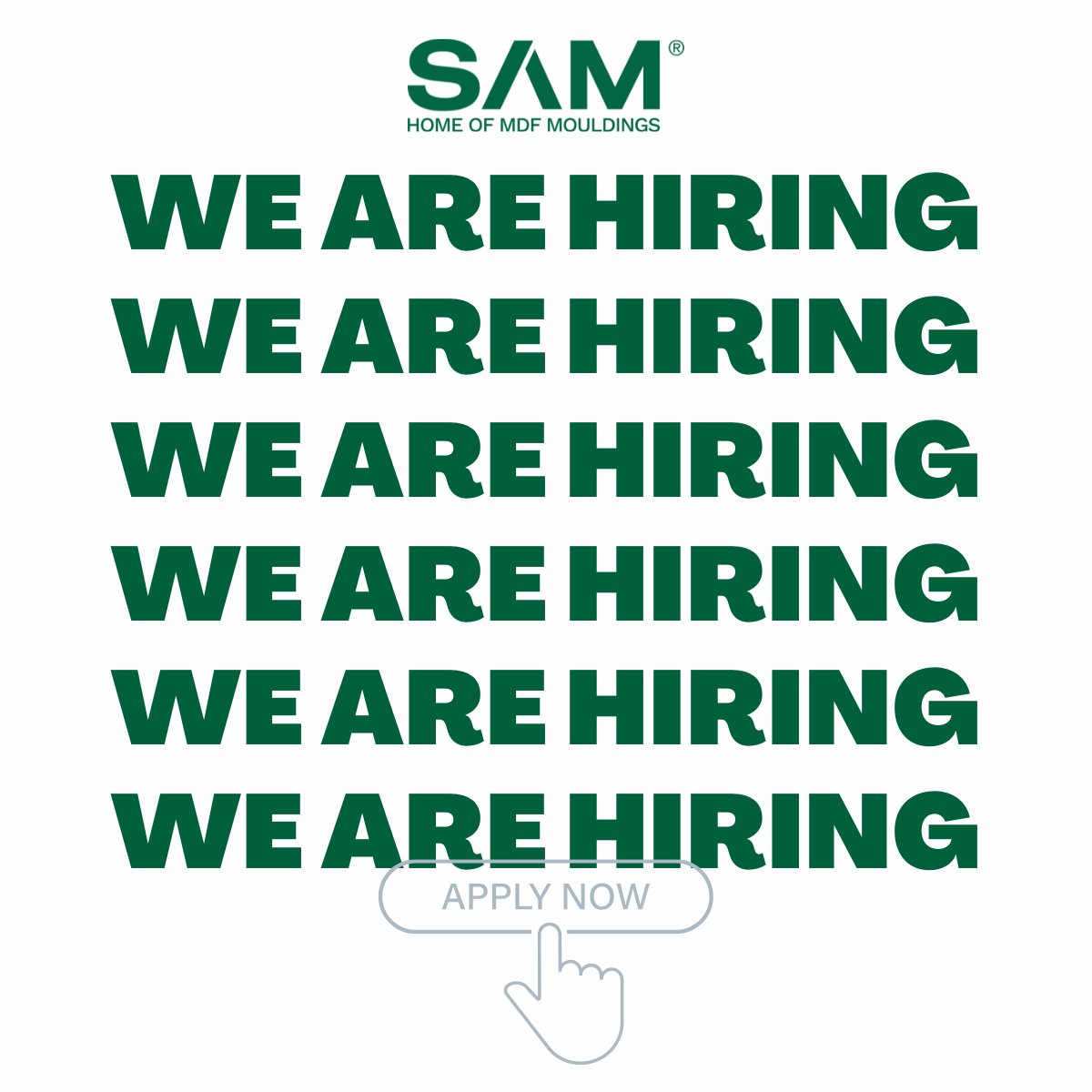 🚨 We’re hiring! Join our award-winning team at SAM!

🔧 Maintenance Fitters (Antrim – night &amp; weekend shifts)
🌍 Regional Sales Exec (Ireland)
Grow your career with us!

👉 ow.ly/LVLT50VrmOQ

#SAMCareers #HiringNow #JoinOurTeam