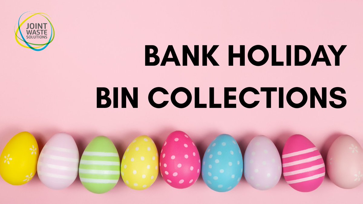 Getting ready for the Easter bank holiday? Remember, there are no changes to bin collections. Please leave your bins out to be emptied as normal jointwastesolutions.org/check-my-colle…