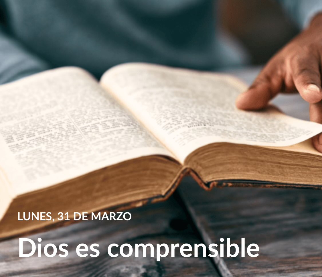 #LESAdv | lunes

Nunca entenderemos plenamente la mente de Dios,... En verdad, ni siquiera podemos entender todo acerca de la Creación. ¿Cómo podríamos entonces entender completamente al Creador?

Aunque no entenderemos todo, podemos comprender lo necesario para nuestra salvación