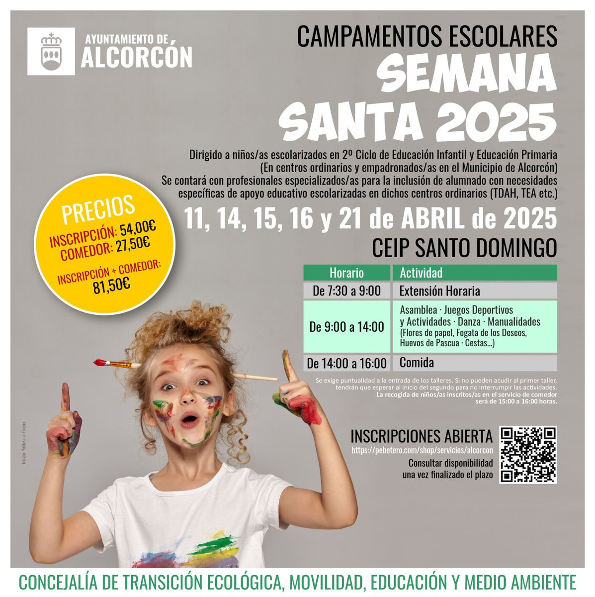 🎒Abierto el plazo de inscripción de los Campamentos Escolares de Semana Santa 2025

ℹ️Más info: ayto-alcorcon.es/es/comunicacio…