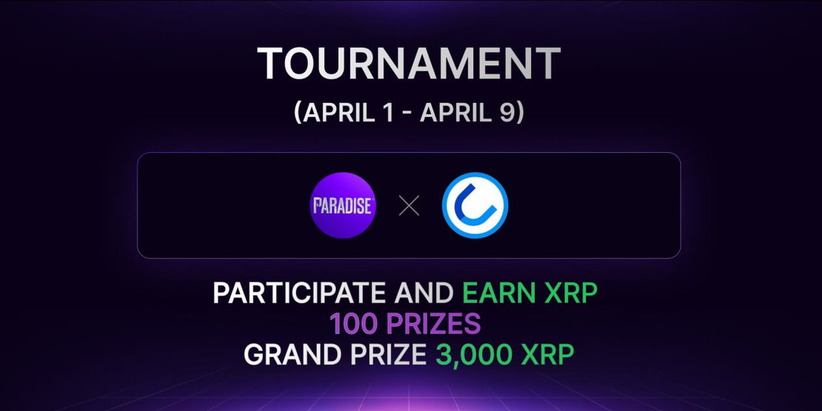 Magnetic X (@magneticxrpl) on Twitter photo 🟢Are you ready for a new tournament?
The tournament for <a href="/paradisevscom/">PARADISE XRPL</a> $PAR starts tomorrow!
Prize fund: $20,000(10,000 XRP), 100 prize places and daily quests, follow the news, the announcement is tomorrow! 🟢Are you ready for a new tournament?
The tournament for <a href="/paradisevscom/">PARADISE XRPL</a> $PAR starts tomorrow!
Prize fund: $20,000(10,000 XRP), 100 prize places and daily quests, follow the news, the announcement is tomorrow!