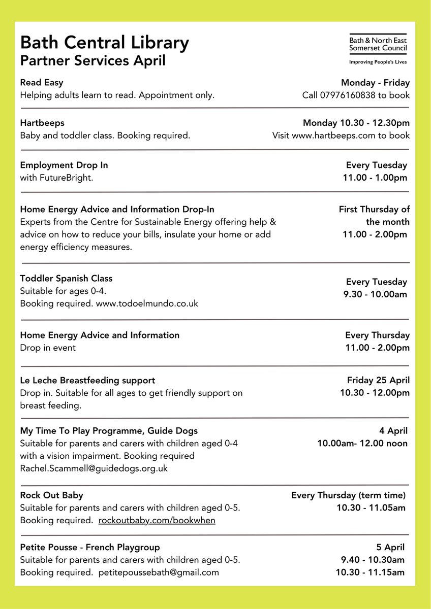 @Bath and North East Somerset Libraries tweet media