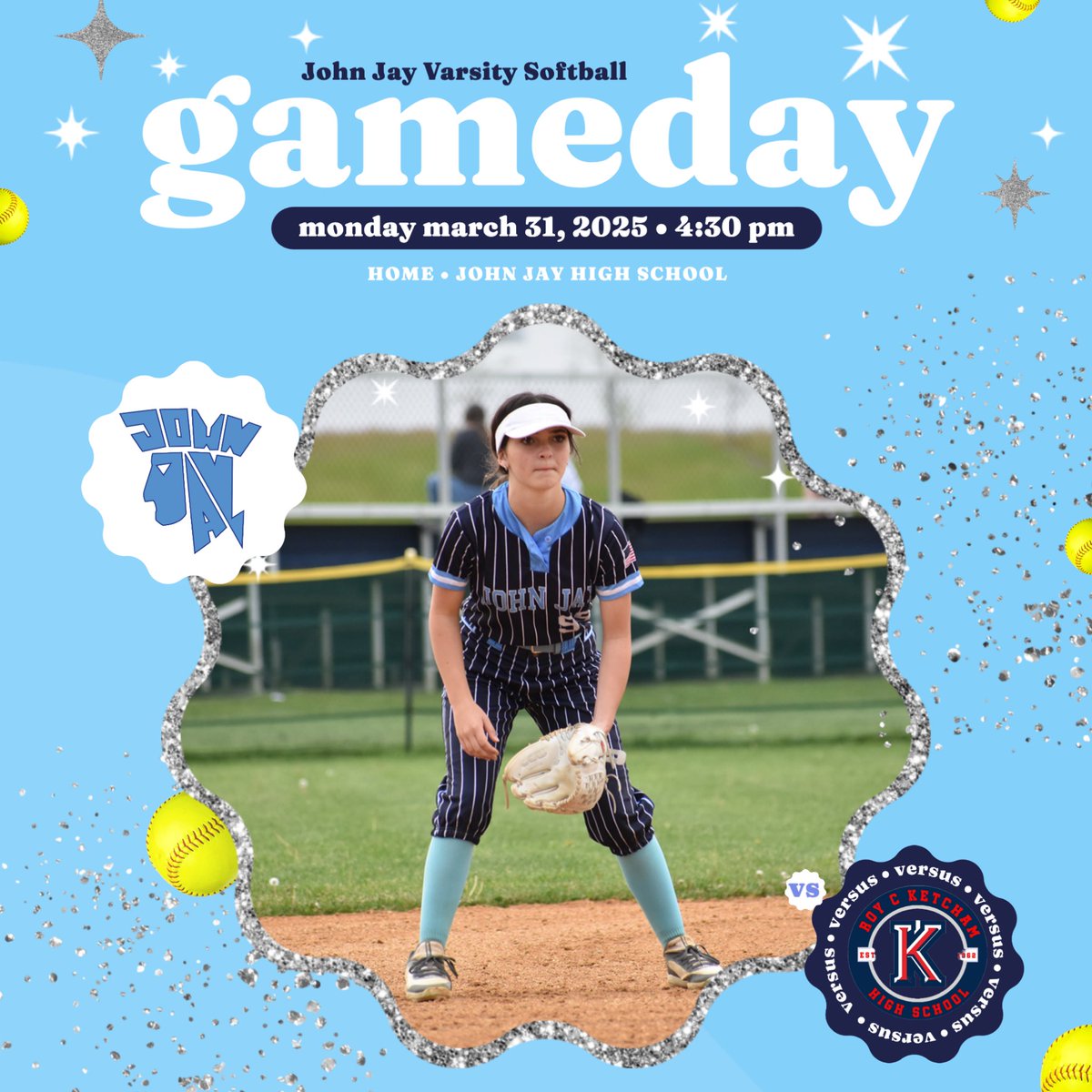 𝐆𝐚𝐦𝐞 𝐃𝐚𝐲 🥎💙 

🆚 Ketcham
⏰ 4:30 PM
📍 John Jay High School 
📺 events.locallive.tv/events/171037

#HoldTheRope