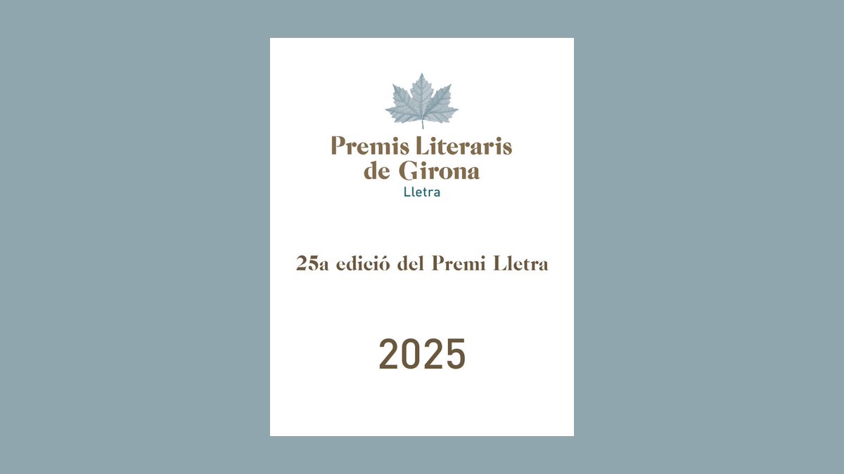 25a edició Premi Lletra

Fomentem la literatura catalana amb eines digitals. I tu?

Participa i guanya 4.000 € + residència UOC!

📅 Fins: 3/9/2025

👉 ja.cat/FormLletra25

#PremiLletra #ElsBertrana