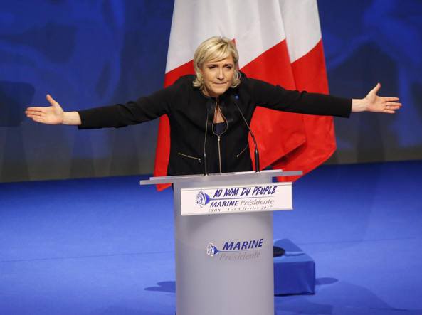 RadioGenoa's tweet photo. Marine Le Pen found guilty of embezzlement of public funds. Sentenced to 5 years of ineligibility and therefore will not be able to participate in 2027 French elections. She was the favorite to win. https://t.co/xVCeb0nq9g