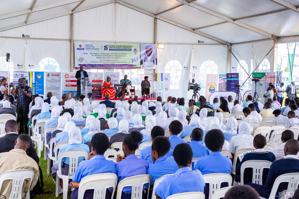 UICTug's tweet photo. The Uganda Institute of Information and Communications Technology (@UICTug) congratulates the National Council for Higher Education (@nche_uganda) upon successful organization of the 2025 Expo.

As the government’s premier ICT skills training institution, UICT remains committed to driving Uganda’s digital transformation through hands-on training, innovation in emerging technologies like Augmented and Virtual Reality, and the development of local digital content.

Together, let’s skill, innovate, and transform Uganda for a smarter future. Connect with us online to explore the future of ICT training.